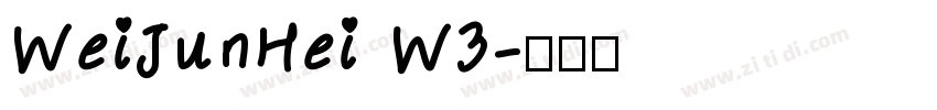 WeiJunHei W3字体转换
